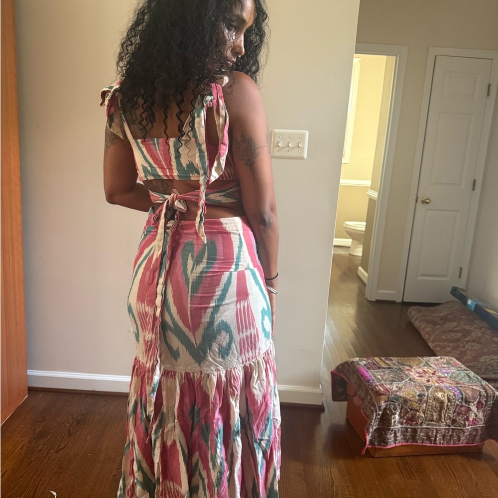 Bohemian Two-Piece Multicolor Dress